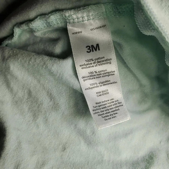 Just One You by Carter's Baby Girls Bodysuit Sleeper PJs Size 3M Mint Green - Picture 11 of 16